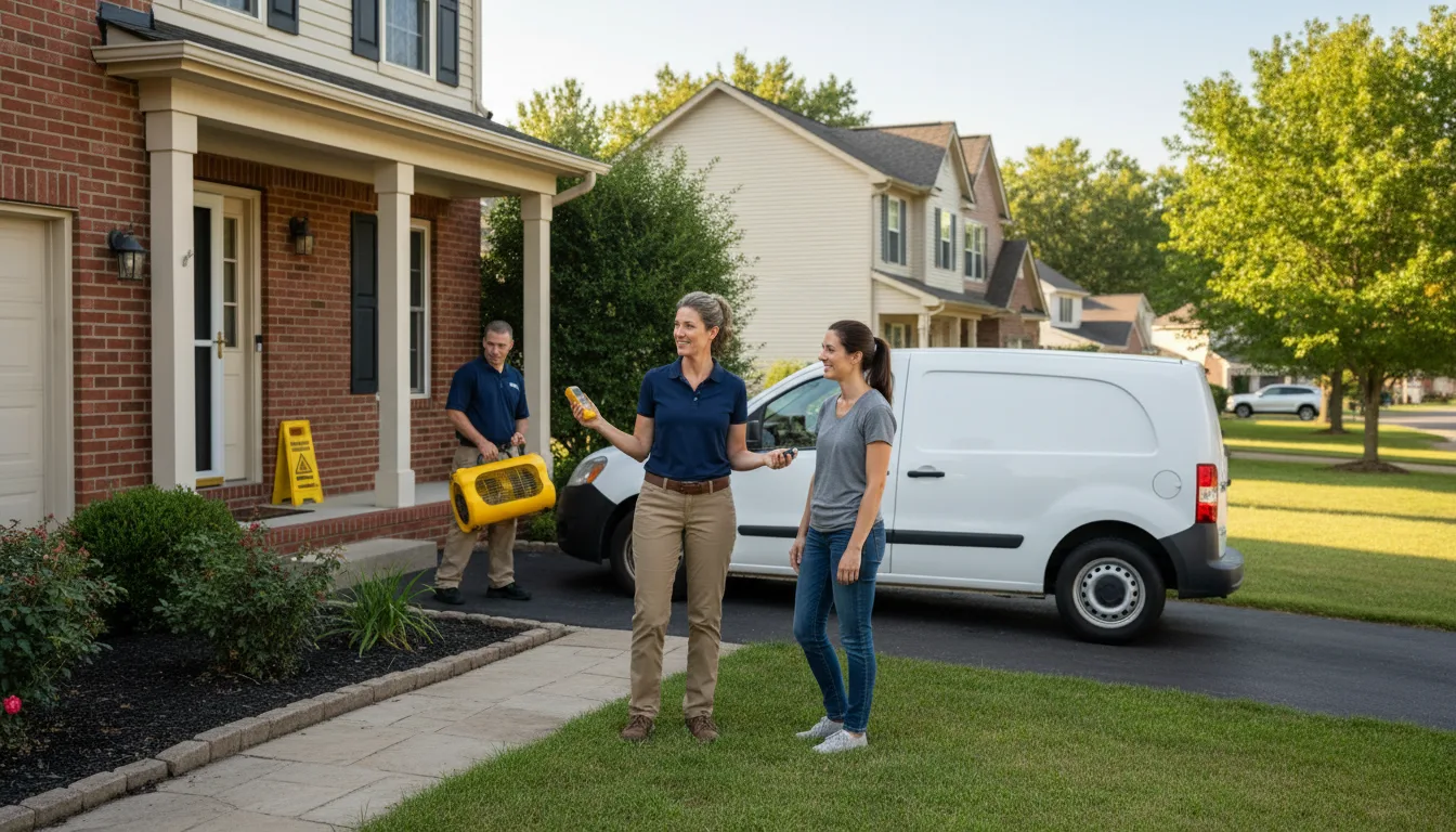 Water restoration image for Dehumidification And Cleanup Services in Lehigh, KS